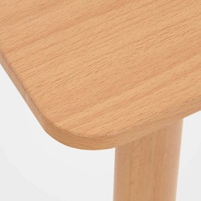 Stôl drevený Viborg 80 natura - v75 x 80 x 80 cm