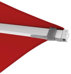Doppler EXPERT 3 x 3 m – záhradný výkyvný slnečník s bočnou tyčou červený (kód farby T809)