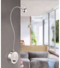 Globo 24109W - LED Flexibilná lampička SERPENT 1xLED/3W/230V