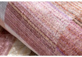 ANDRE 2295 umývací koberec Pruhy protišmykový - ružová / modrý Veľkosť: 120x170 cm
