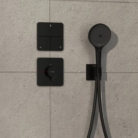 Hansgrohe ShowerSelect Comfort Q, termostat pod omietku, čierna matná, HAN-15588670