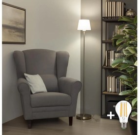 Brilagi - LED stojacia lampa CERIA 1xE27/40W/230V pr. 20,5 cm biela/matný chróm