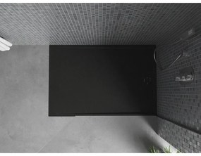 Mexen Amon, SMC obdĺžniková sprchová vanička 90 x 70 cm, čierna, 4F707090