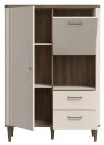 Komoda VIRO hnedá/béžová