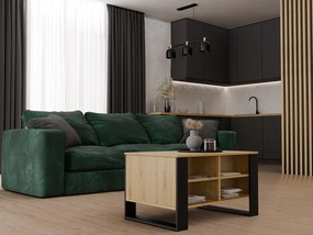 Konferenčný stolík LAWA Modern 4P Slim II dub artisan/čierny