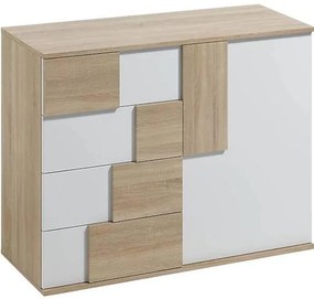 Komoda Elstra I dUb sonoma/biela