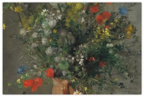 Obraz - Auguste Renoir,  Flowers in a Vase, reprodukcia (90x60 cm)