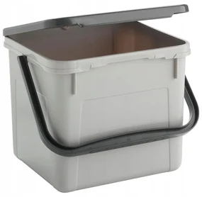 2. akosť - Nádoba na prací prášok, granule alebo bioodpad – 4,5l DETERGENT sivý (bez vrchnáka)