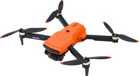 LEAN Toys Dron D6 PRO Duálna HD kamera LED svetlá Oranžová