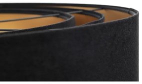 Luster na lanku TRINITI 1xE27/60W/230V čierna/zlatá