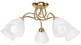 Prisadený luster MIRANDA 5xE27/60W/230V zlatá