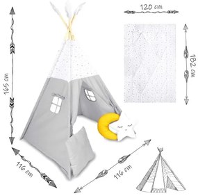 Bestent Detský stan Teepee Grey Indian