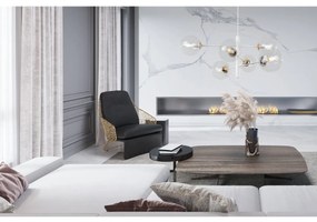 Závesne svietidlo Paris, 6x číre sklenené tienidlo, W/G, X