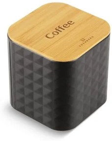 WELLHOX sada chlebníka s 3 dózami v čiernej farbe