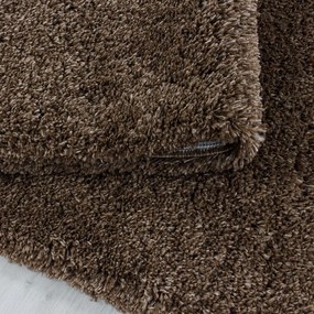 Tmavohnedý koberec 60x110 cm Fluffy – Ayyildiz Carpets