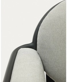 Sivé kovové záhradné kreslo Joncols – Kave Home