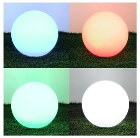LED RGB Stmievateľná solárna lampa LED/5W/3,7V 3000K IP54 pr. 40 cm