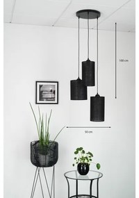 Brilagi - Luster na lanku TUBES 3xE27/15W/230V čierna