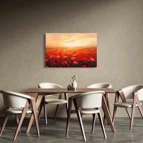 Obraz - Pole vlčích makov (90x60 cm)