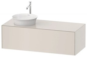 DURAVIT White Tulip závesná skrinka pod umývadlo na dosku vľavo, 1 zásuvka, 1300 x 550 x 408 mm, nordická biela matná, WT4977L3939