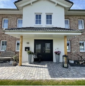 Kvetináč CITY, sklolaminát, výška 80 cm, betón design, sivý