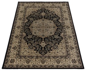 Ayyildiz Kusový koberec KASHMIR 2608, Čierna Rozmer koberca: 80 x 150 cm