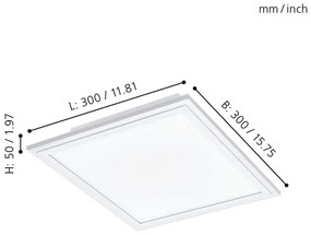 Eglo 96662 - LED RGBW Stmievateľné svietidlo SALOBRENA-C LED/16W + DO