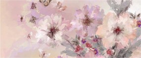 Obraz - Umelecká koláž s motýľmi (120x50 cm)