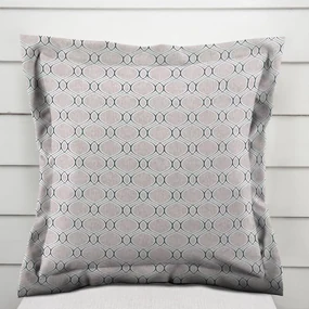 Biante Dekoračná obliečka na vankúš s lemom Leona LN-124 Geometrický vzor na režnom 45 x 45 cm