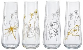 Crystalex Poháre na prosecco MEADOW 250 ml, 4 ks