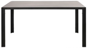 Záhradný stôl HWC-N40, hliník, 140x80cm - antracit