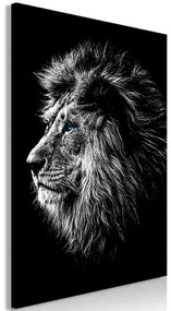 Artgeist Obraz - Blue-eyed Lion (1 Part) Vertical Veľkosť: 60x90, Verzia: Premium Print