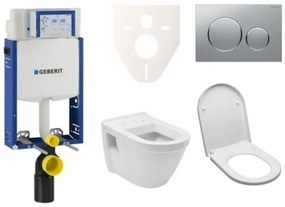 Cenovo zvýhodnený závesný WC set Geberit na zamurovanie + WC VitrA Integra vr. sedátka SIKOGE2V42