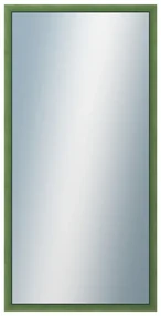 DANTIK - Zrkadlo v rámu, rozmer s rámom 50x100 cm z lišty BOX zelená morená (1751)