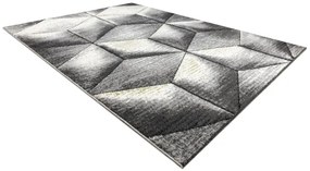 Koberec SAMPLE Este Friese Soft CUBE kocka 3D sivý
