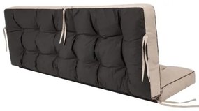 Vankúš na záhradnú hojdačku POLA 120 cm béžový ekolen