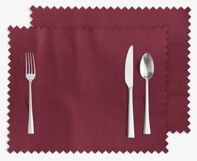 Goldea vianočné prestieranie na stôl teflónové - bordó - sada 2ks 30 x 40 cm