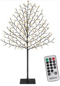 Monzana Svietiaci strom ČEREŠŇA do interiéru aj exteriéru, 180cm,  teplá  biela