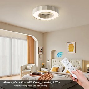 Brilagi - stmievateľné stropné svietidlo LUMIX LED/48W/230V 3000-6000K, béžové, priemer 50 cm + diaľkové ovládanie