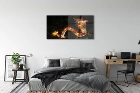 Obraz plexi Japonský drak osvetlené 125x50 cm