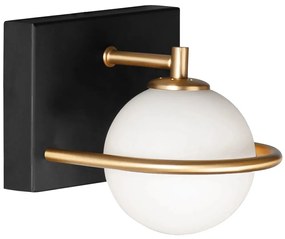 Luxusné nástenné svietidlo so zlatými detailmi