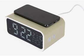 Digitálny budík s bezdrôtovou nabíjačkou Chunky LED – Karlsson