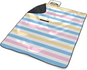 Sablio Plážová deka Farebné pruhy: 200x140 cm