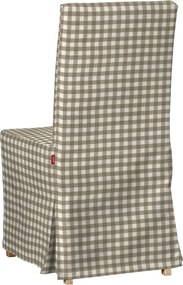 Návlek na stoličku Henriksdal (dlhý) farba produktu béžová látka vzorované