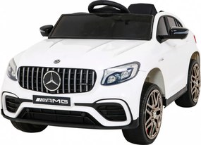 Ramiz Elektrické autíčko Mercedes Benz GLC63S SUV pre deti biele + diaľkové ovládanie + pohon 4x4