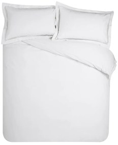 Biele obliečky na dvojlôžko/predĺžené 230x220 cm Classic Lattice Lace – Catherine Lansfield