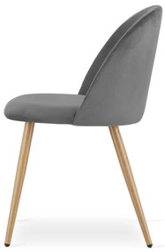 Jedálenská stolička BELLO zamatová tmavosivá