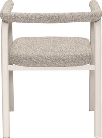 Béžové čalúnené jedálenské kreslá v súprave s podrúčkami 2 ks Ecto – Hübsch