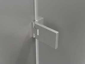 Mexen Lunar-F Duo, skladací sprchový kút 80 x 80 cm, 8mm číre sklo, oceľový profil, 836-080L-080P-97-00