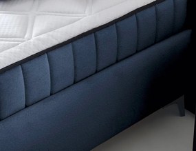 Posteľ Joy 160x200 cm, námornicka modrá látka